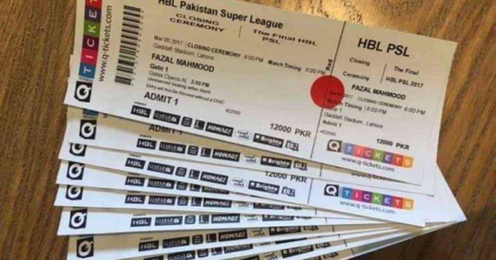 Ticket Categories Available for PSL 8 Matches